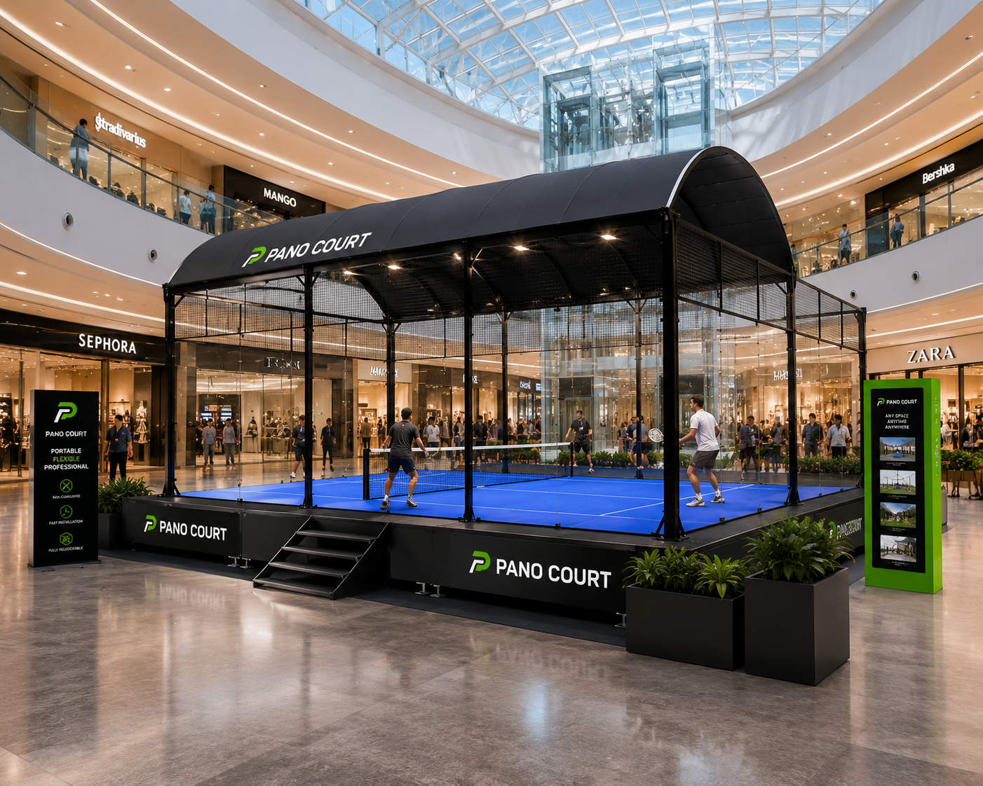 portable padel court