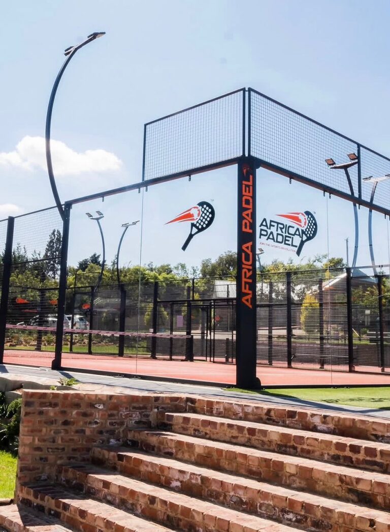 campo da padel panoramico realizzato in Sudafrica