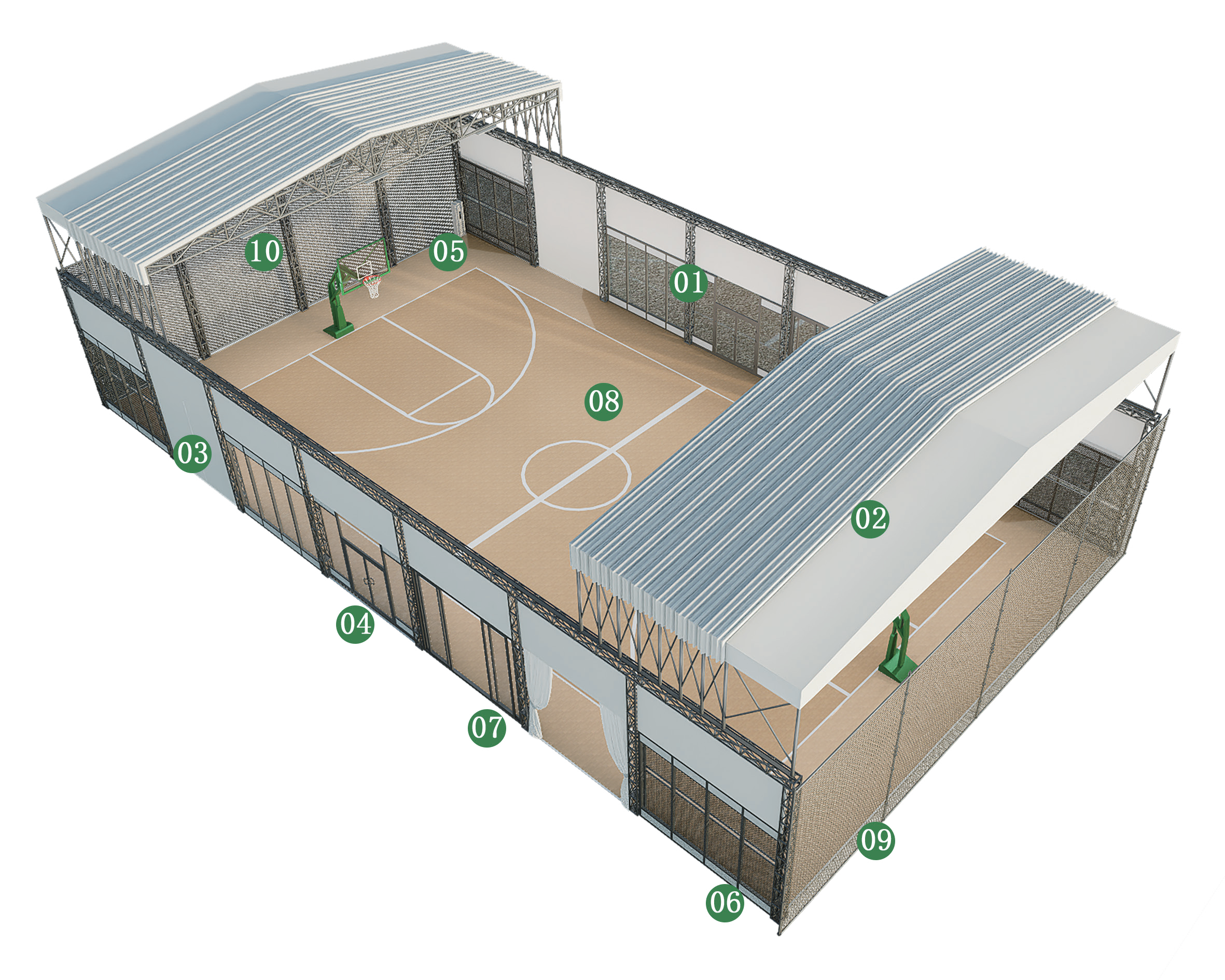 padel court roof