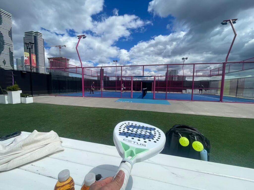 panoramic padel court